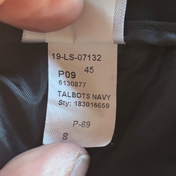 Talbots Barely Boot Navy Pants, Curvy Cut - Picture 4 of 6